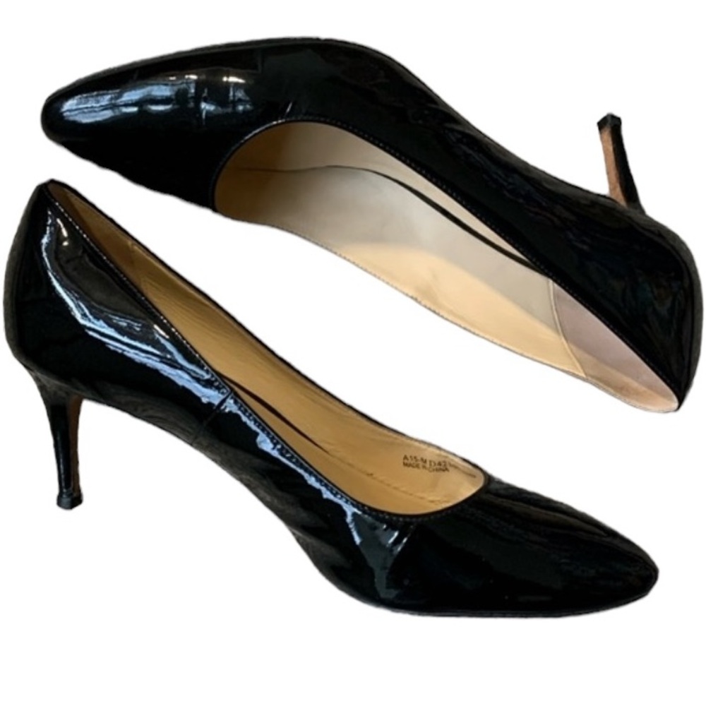 Cole Haan size 10 black patent leather women’s pumps leather sole